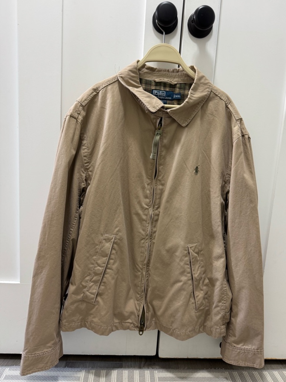 Vintage Polo by Ralph Lauren Khaki Lightweight Zip-Front  Jacket